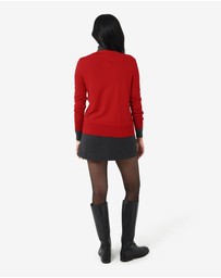 Forcast - Nicolette V-Neck Knit Cardigan