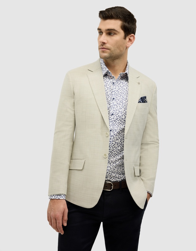 Politix - Single Breasted Textured Tailored Blazer