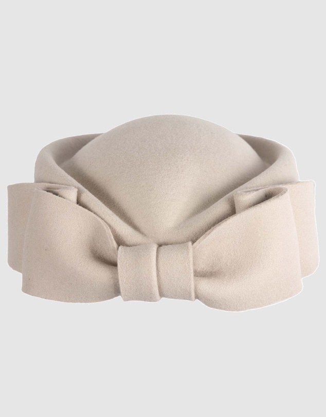 Max Alexander - Felt Cream Pillbox Hat