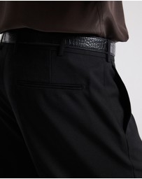 Calibre - Straight Leg Wool Pants Black