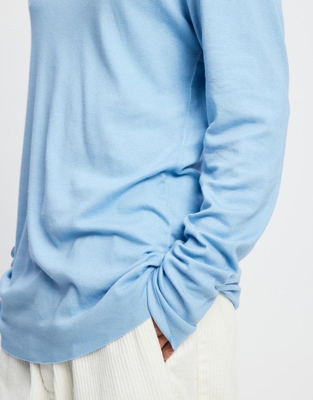 Surrounded By Ghosts - The Gypsum Slim Rib Knit Long Sleeve T-Shirt