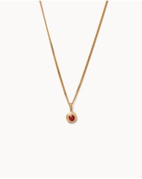 Kirstin Ash - Birthstone Necklace July Ruby