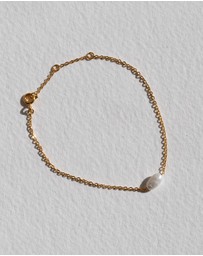 SAINT VALENTINE - Cielo Single Pearl Bracelet - Gold