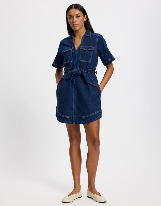 Staple the Label - Brooks Denim Mini Dress