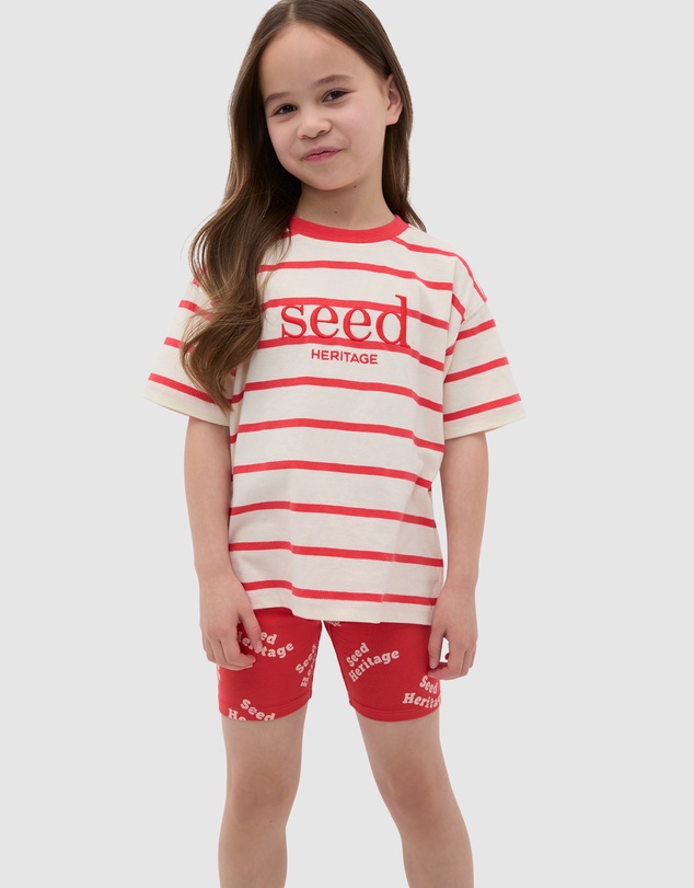 Seed Heritage - Core Stripe Logo Tee