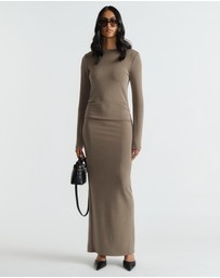 Decjuba - Monica LS Midi Dress