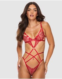 Ann Summers - Flames of Passion Crotchless Bodysuit