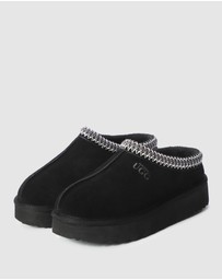 AusWooli Ugg Boots - Mentone Sheepskin Wool Ankle Braid Platform Slippers