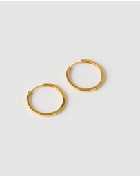 Izoa - Large Solid Huggie Earrings