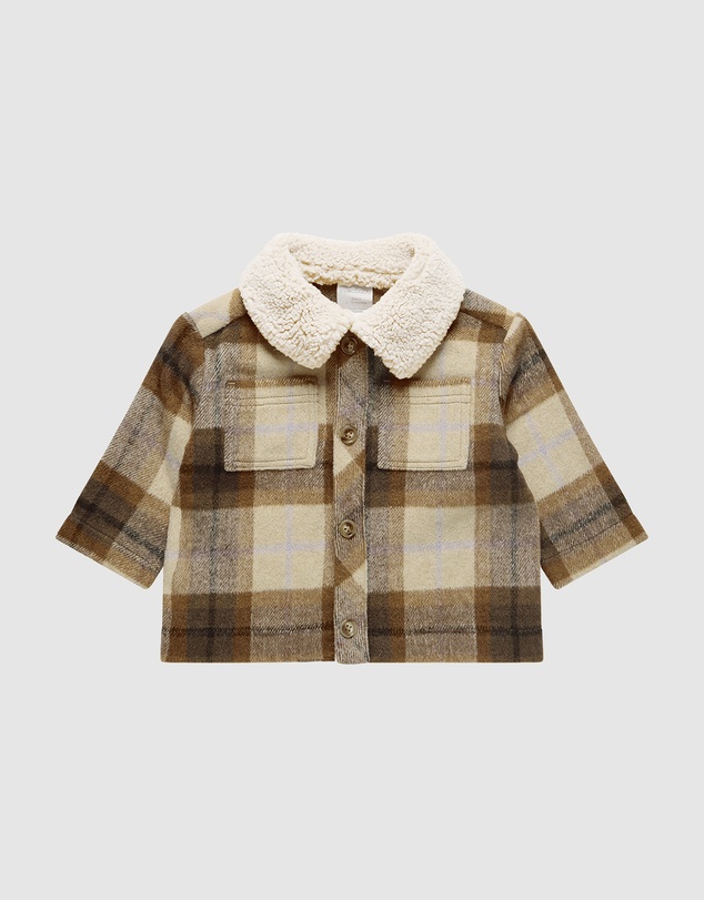 Kynd Baby - Gingham Shacket in Multi Check