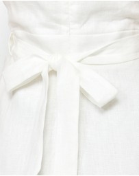 AERE - Mysa Linen Mini Dress
