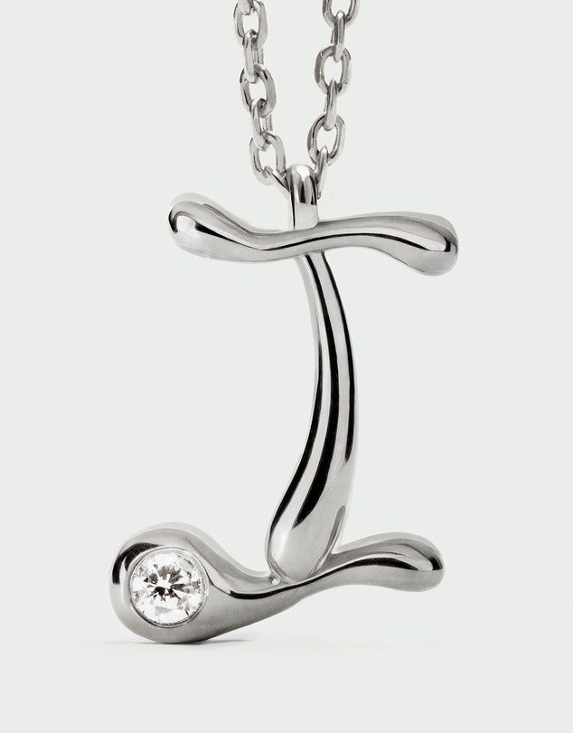 PDPAOLA - Initial 2026 I Silver Pendant Necklace