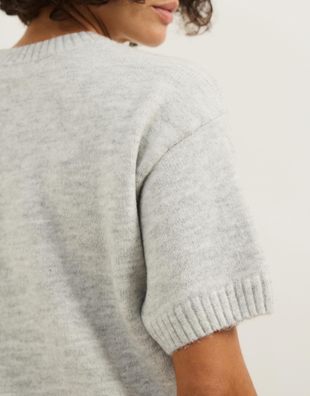 Atmos&Here - Ayla Knitted Boxy T-Shirt