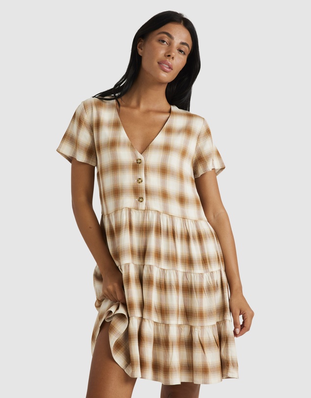 RVCA - Plaid Heights   Mini Dress For Women