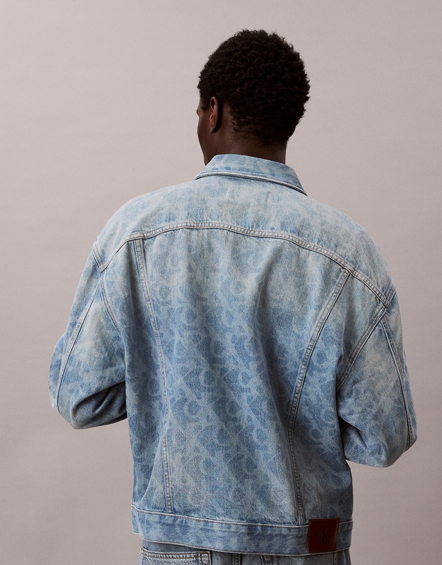 Calvin Klein Jeans - Allover Monogram 90s Denim Trucker Jacket