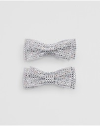 Country Road - Crystal Bow Clips Pack Of 2