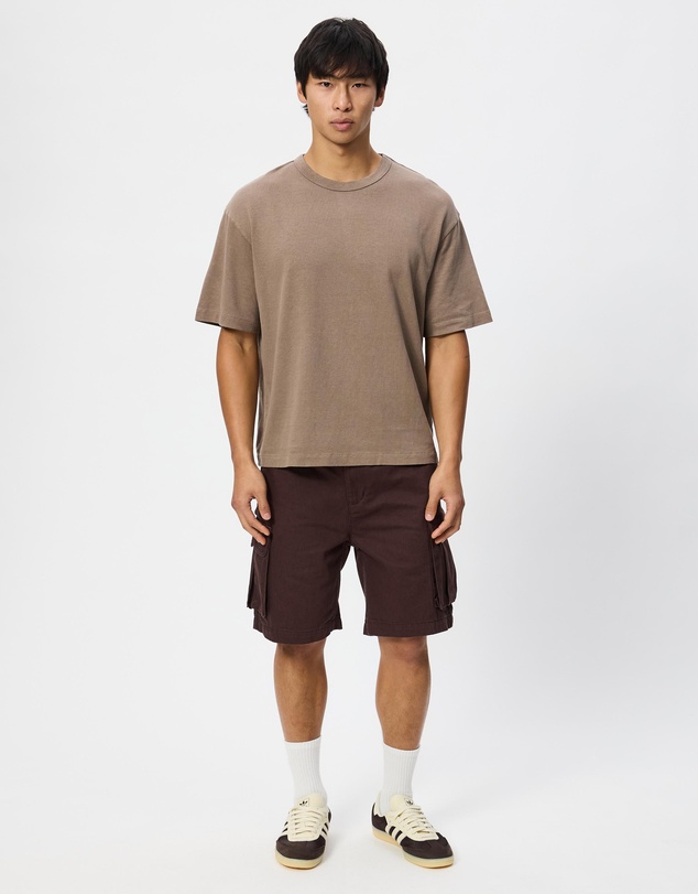 Thrills - Hemp Thrills Embro Oversize Box Crop Tee