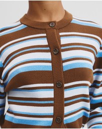 Country Road - Stripe Knit Cardigan