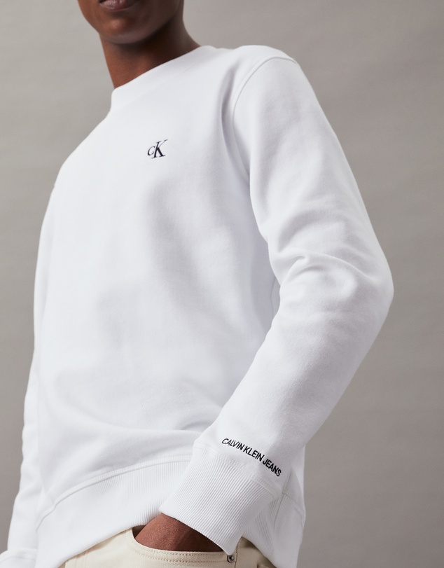 Calvin Klein Jeans - Cotton Blend Fleece Sweatshirt