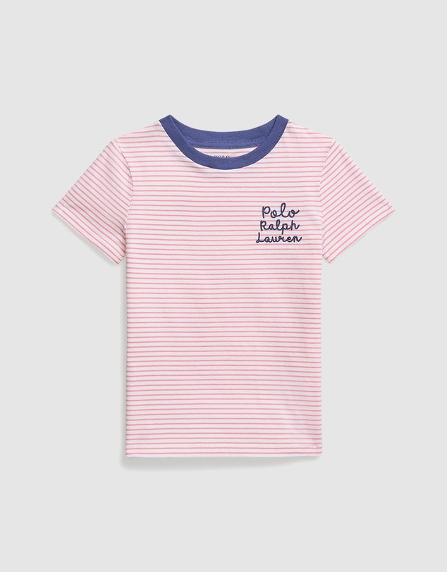 Polo Ralph Lauren - Striped Logo Cotton Jersey Tee - Babies-Kids