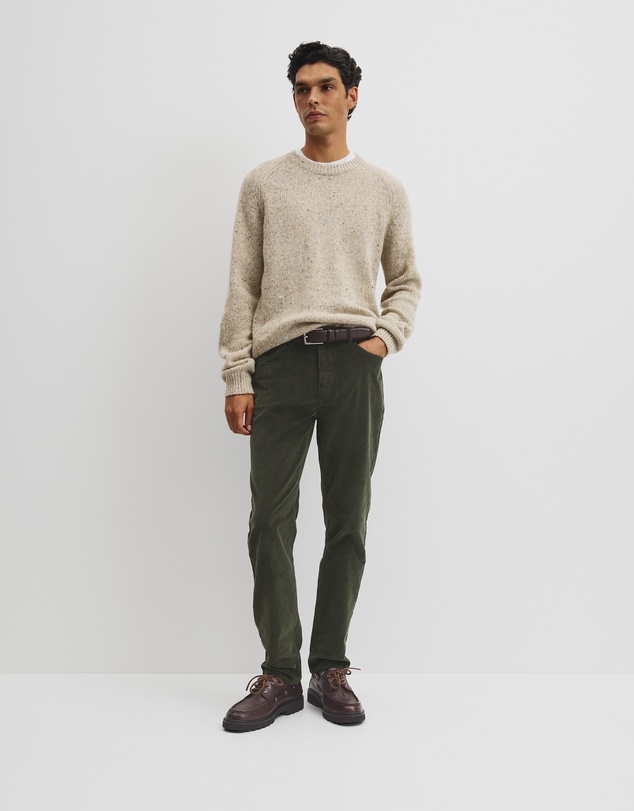 Country Road - Merino Nep Wool Blend Crew Neck Knit