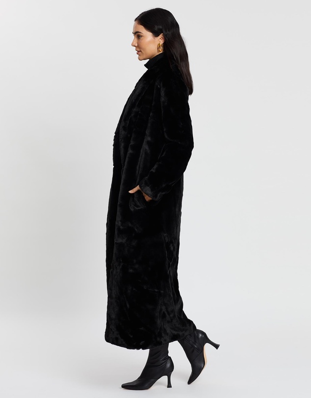 Unreal Fur - Black Bird Coat
