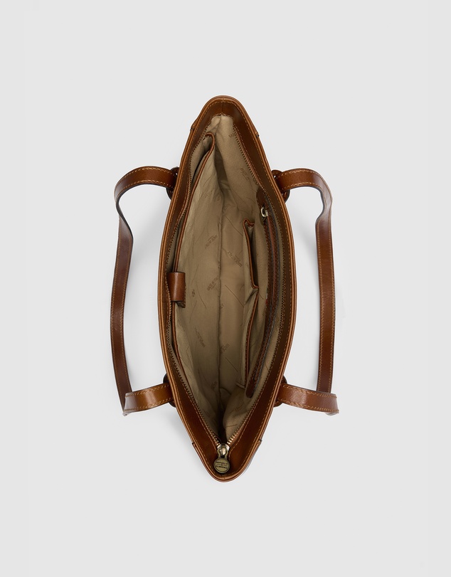 Florence - The Amelia Tan Leather Tote Work Bag