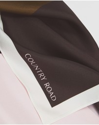 Country Road - Silk Block Scarf
