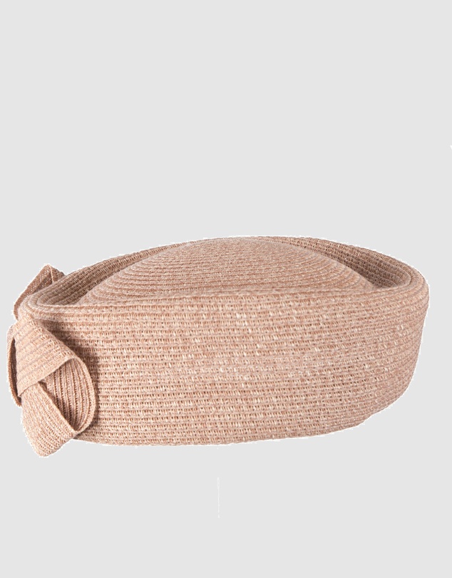 Max Alexander - Dusty Pink Braid Pillbox Hat