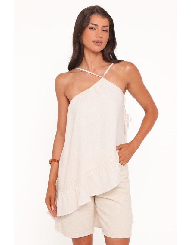 Petal & Pup - Cascade Asymmetric Top - Cream
