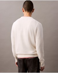 Calvin Klein Jeans - Smooth Cotton Monogram Logo Jumper