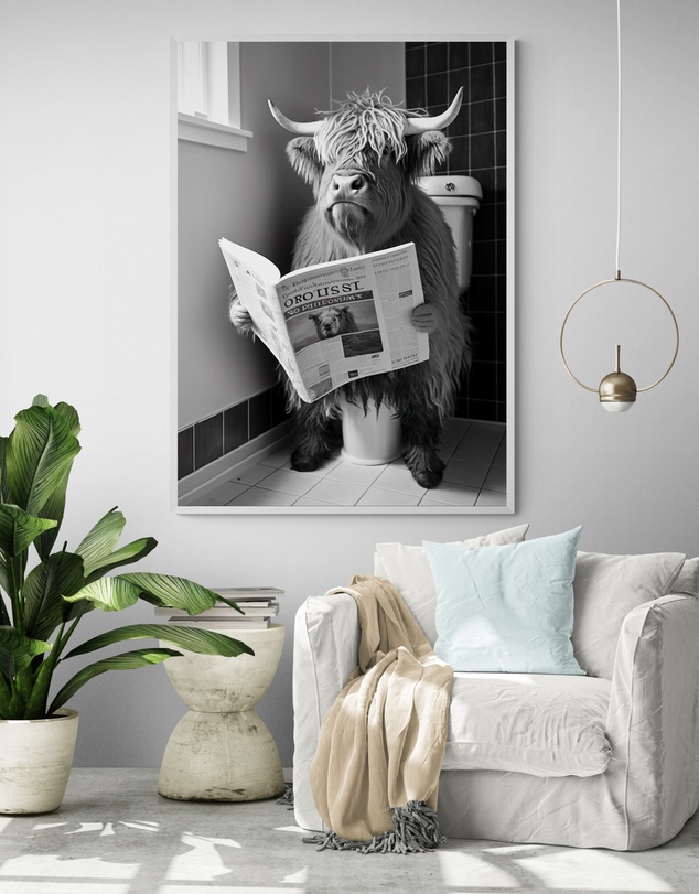 Inka Arthouse - Highland Cow Art Print