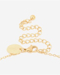 Lovisa - Waterproof Gold Plated Stainless Steel Bamboo Letter E Necklace