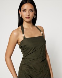 Lover - Tianah Tuck Detail Midi Dress