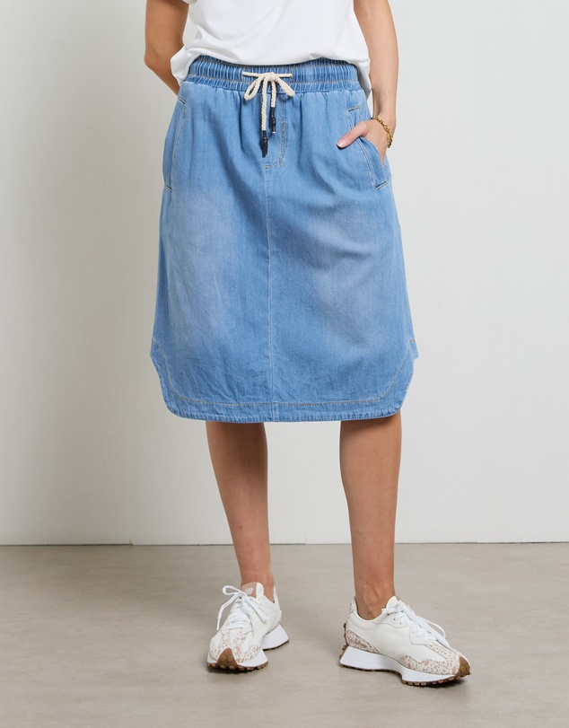 DRICOPER DENIM - Cecil Rodeo Blue Skirt