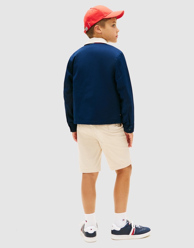 Tommy Hilfiger - Boys Essential Contrast Collar Zip-Thru Jacket - Teens