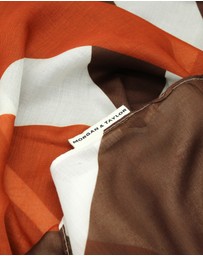 Morgan & Taylor - Fern Beach Sarong in Red, Brown and White