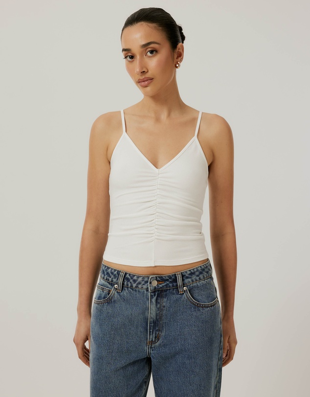 Calli - Gathered Rib Tank