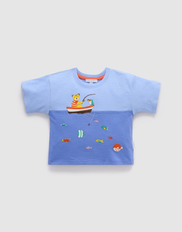 Purebaby - Ocean Relaxed Tee -Kids-Babies