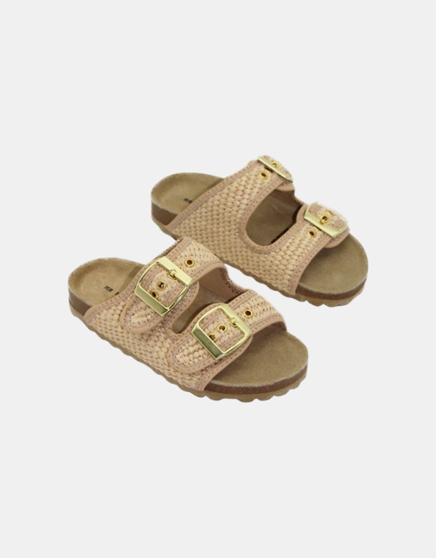 Human - Kid's Gracie Raffia Sandals Natural