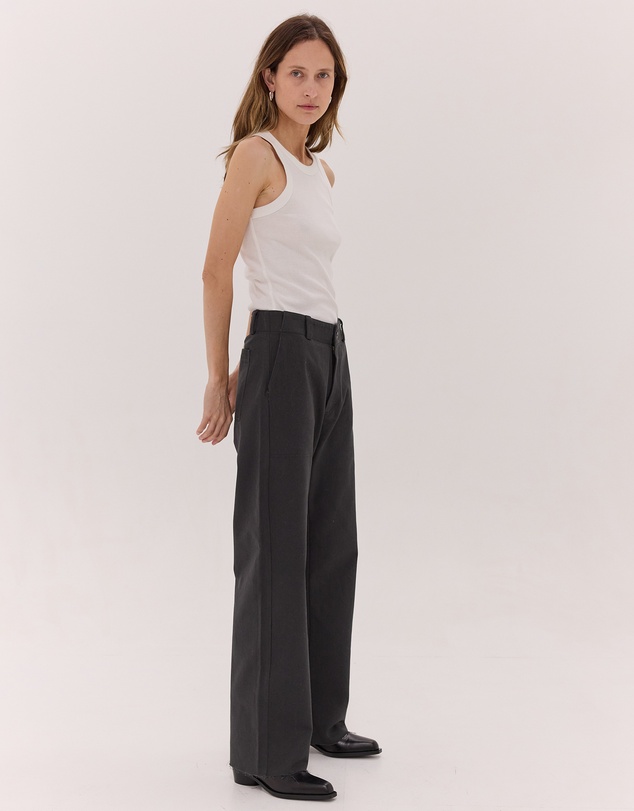 Cloth & Co. - The Wide Leg Denim Jeans | Carbon