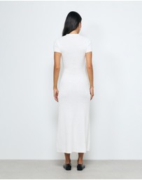 AERE - Vea Textured Knit Maxi Dress