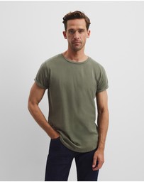 Country Road - Australian Cotton Longline Garment Dye T-shirt