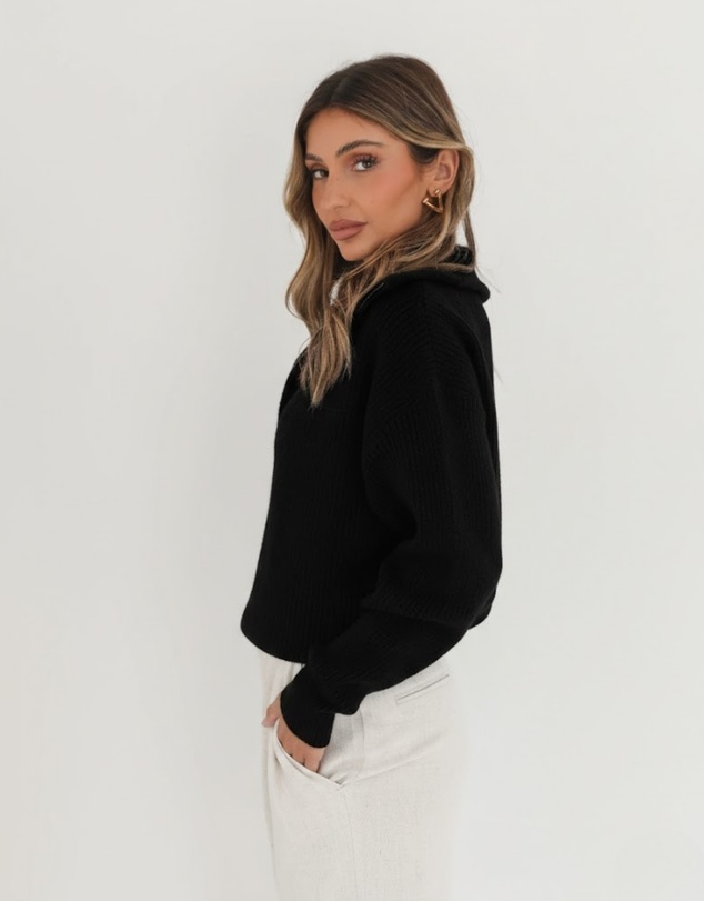 Esther & Co - Merete Knit - Black