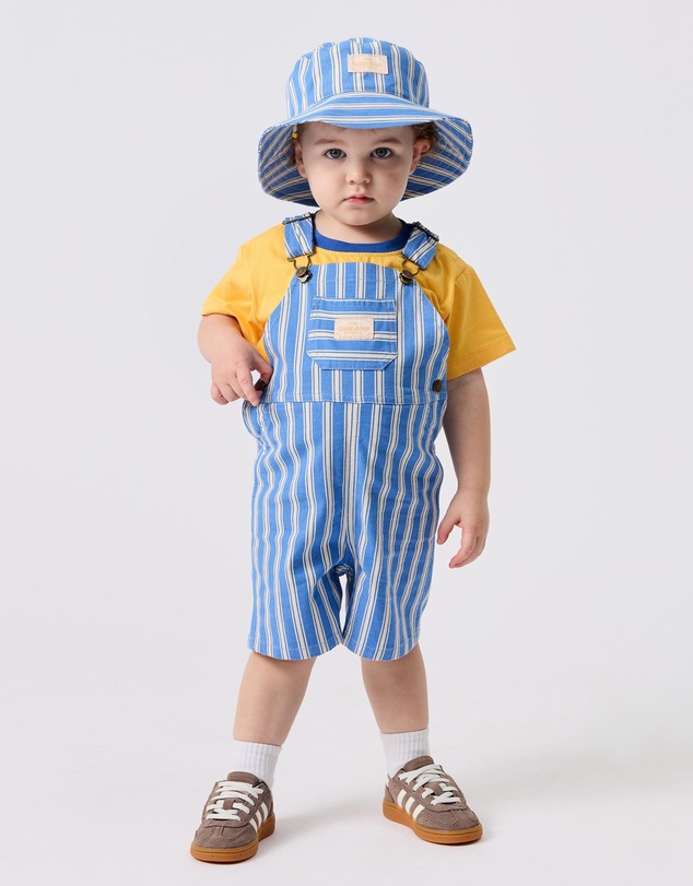 Goldie + Ace - Lightweight Cotton Twill Stripe Bucket Hat - ICONIC EXCLUSIVE - Babies-Teens