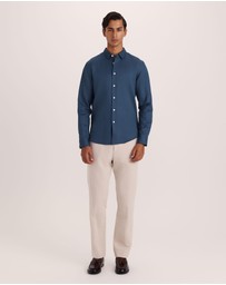 SABA - Reeves Long Sleeve Classic Linen Cotton Shirt
