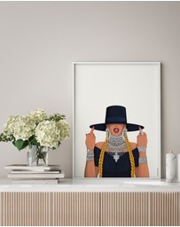 Olive et Oriel - Queen B Formation Art Print