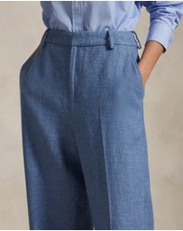 Polo Ralph Lauren - Linen-Cotton Twill Wide-Leg Pants