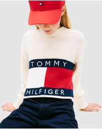 Tommy Hilfiger - Heritage Flag Rib-Knit Relaxed Jumper - Teens