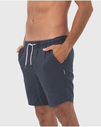 Coast Clothing - Linen Shorts - Charcoal Grey